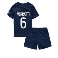 Paris Saint-Germain Marco Verratti #6 Hjemmedraktsett Barn 2022-23 Kortermet (+ korte bukser)